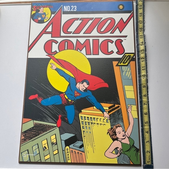 Marvel Clark Kent Superman Comics Group Wooden Hanging Art Board - Picture 4 of 8